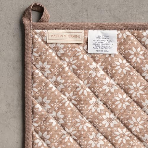 100% Cotton Oven Mitt & Pot Holder Set (2 Count)