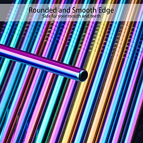 24 PCS Straight & Bent Stainless Steel Straws for Tumblers (24 Count)