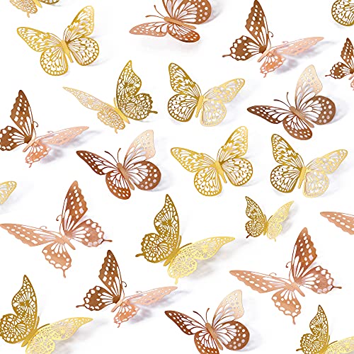 3D Butterfly Wall Decor (48 Count)
