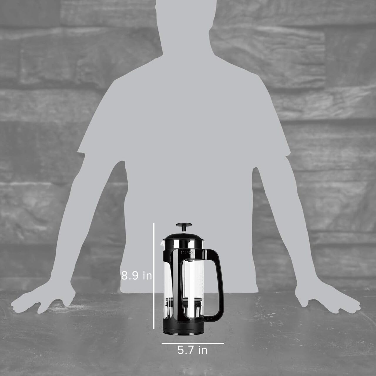 ESPRO - P3 French Press Coffee Maker – Patented Double Microfilter for Sludge and Grit Free Coffee, Black, 18 oz - Blissbrew
