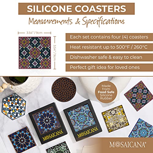 Sirius Silicone Coasters Set of 4 (4 Count)