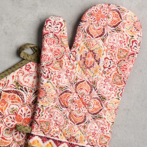 100% Cotton Oven Mitt & Pot Holder Set (2 Count)