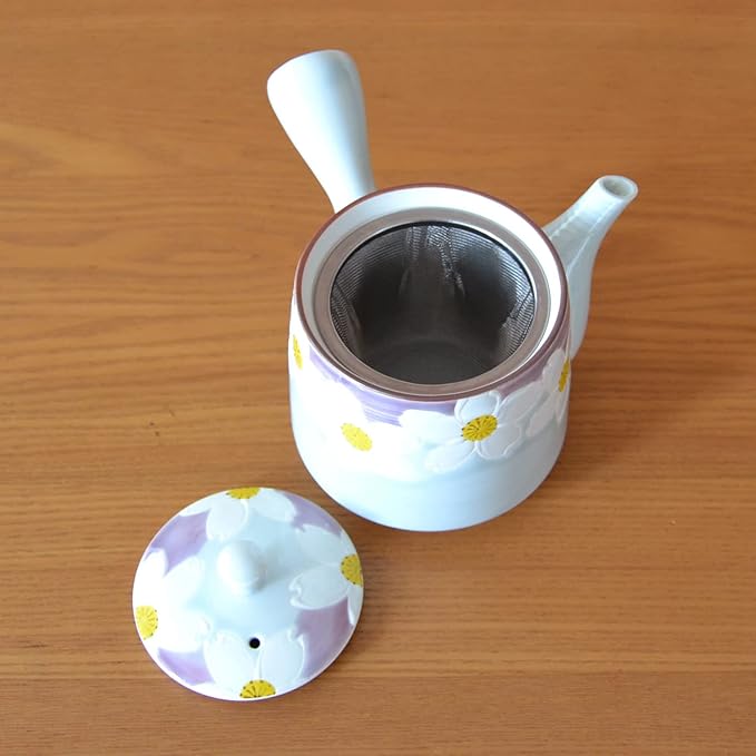 Japanese Teapot Ceramic Kyusu 14.9 fl oz Arita Imari ware Made in Japan Porcelain Tea pot for Green Tea Urara