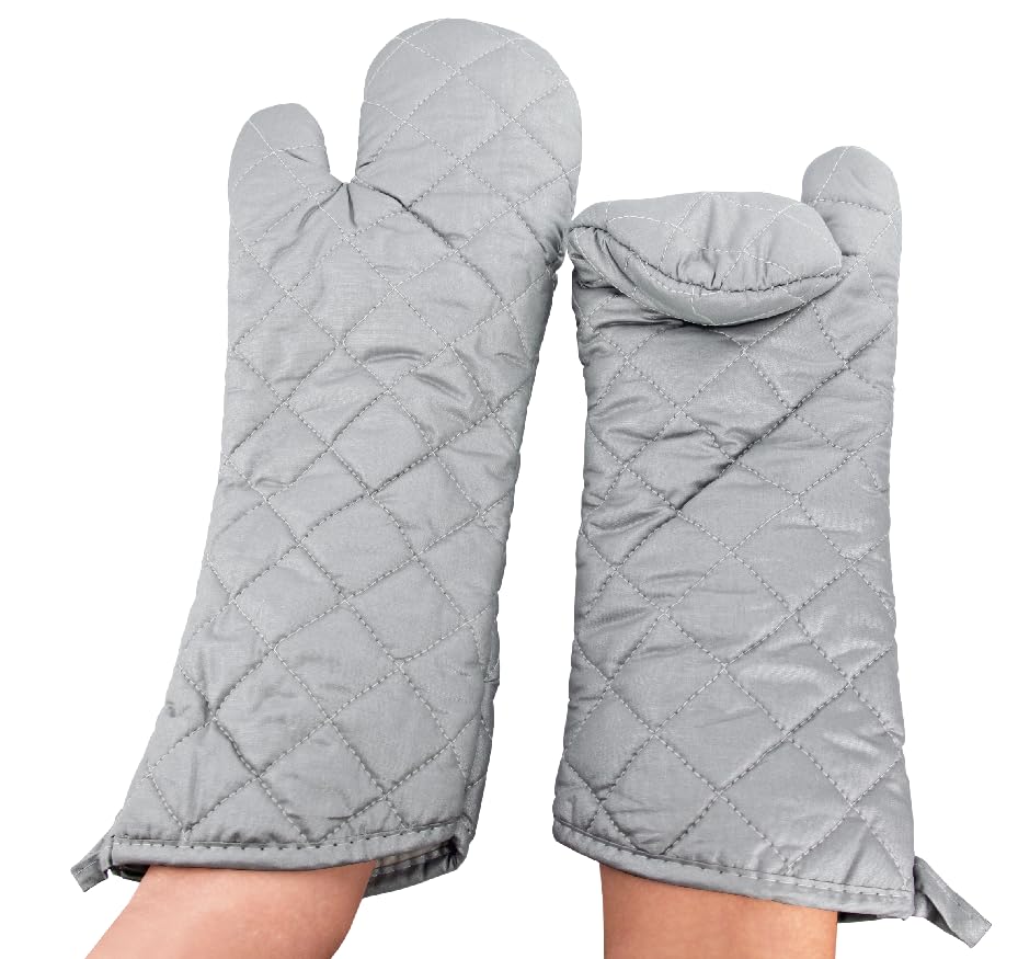 17 Inch Extra Long Heat Resistant Oven Gloves New Cotton Oven Mitts Kitchen Gloves High Temperature Cooking Tool BBQ Gloves