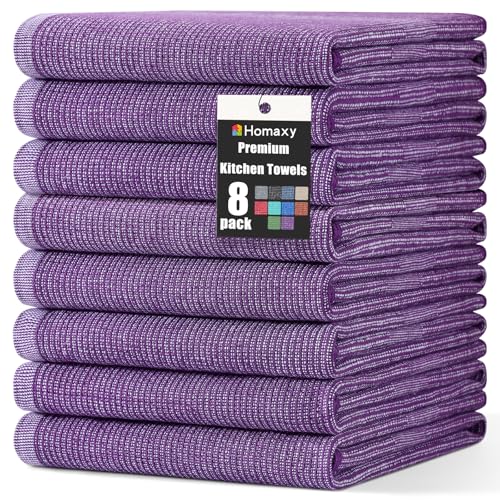 380 GSM Cotton Premium Kitchen Towels 8 Pack (8 Count)
