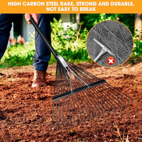 Heavy Duty Metal Leaf Rake