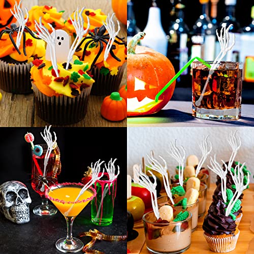 Halloween Swizzle Sticks Skeleton Cocktail Garnish