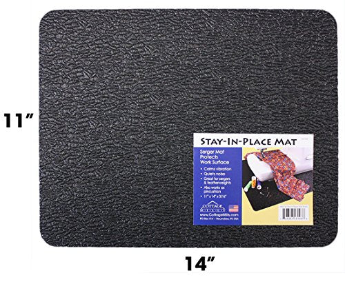Stay-in-Place Machine Mats - 2 Pieces - 11" x 14" & 15" x 18" - Made in USA