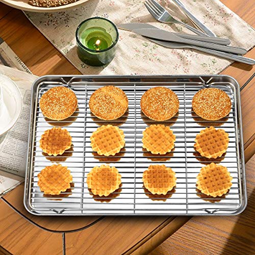 Baking Sheet & Rack Set [2 Sheets + 2 Racks]