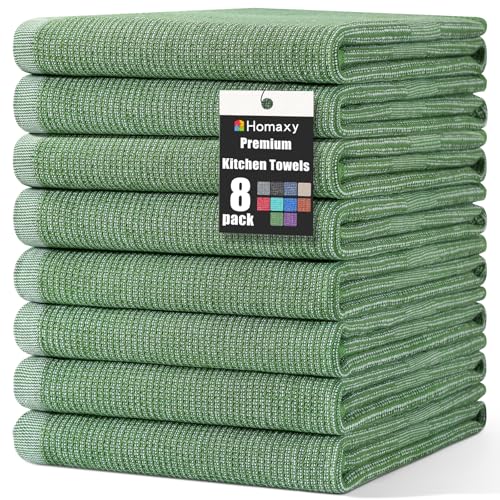 380 GSM Cotton Premium Kitchen Towels 8 Pack (8 Count)