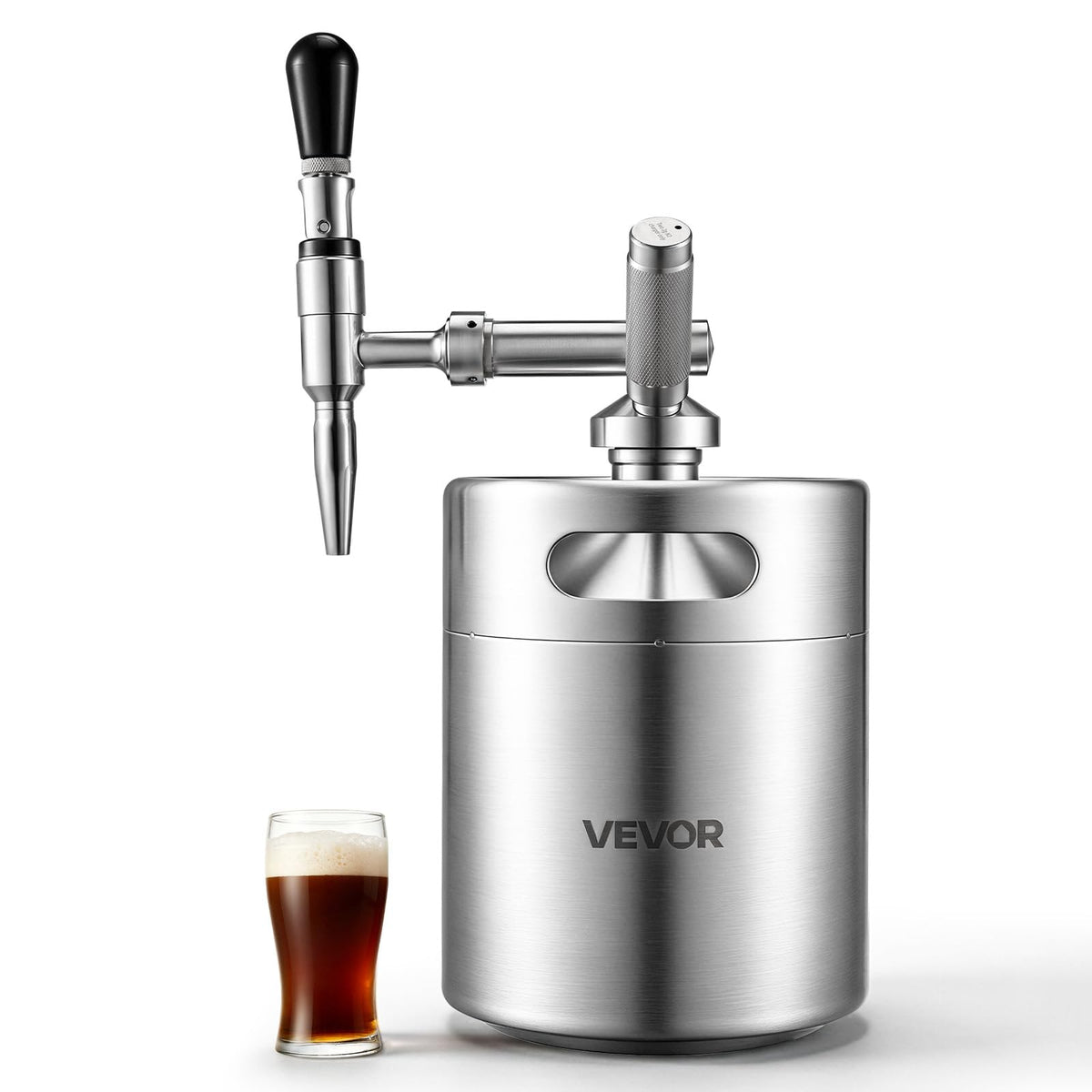 Nitro cold brew coffee keg with stainless steel tank