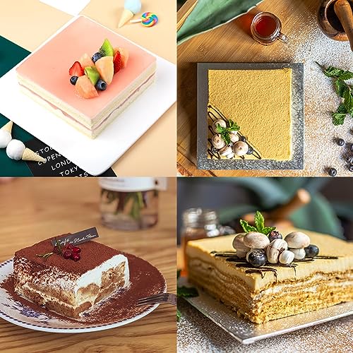 Stainless Steel Extensible Cake Ring Detachable Square Cake Mold Mousse Ring Nonstick Cheesecake Mould Pastry Shaping for Baking