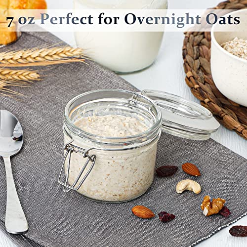 7 oz Glass Jars with Airtight Lid
