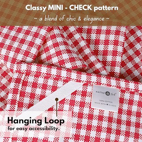 6 Pack Kitchen Towel with Hanging Loop 16x26 inches (6 Count)