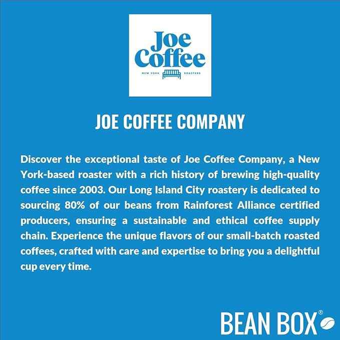 Bean Box Coffee Sampler - Roasted by Joe, 4-Pack, Whole Bean Coffee, Gourmet Coffee