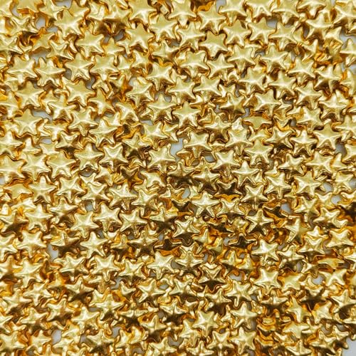 10mm Super Gold Stars Sprinkles Edible Stars Cake Decorating Stars Cake Decorations Cupcake Toppers Cookie Decorating Perfect for Cakes (3 Ounce)