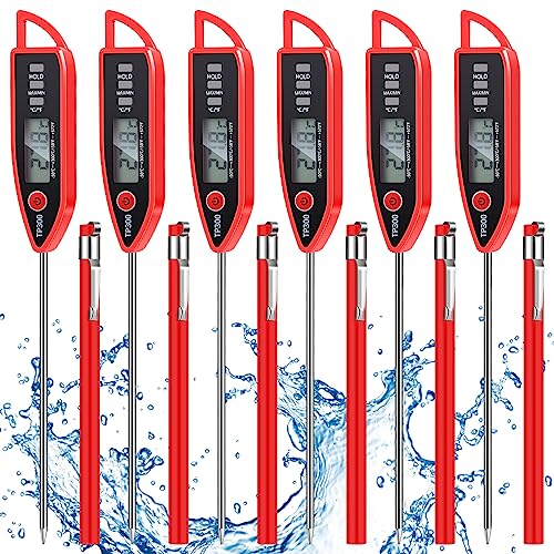 6 Set Digital Food Thermometer Long Probe Instant (6 Count)