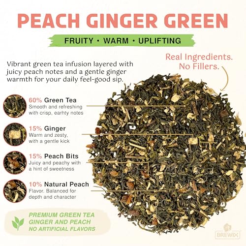Peach Ginger Green Tea (3.53 Ounce)
