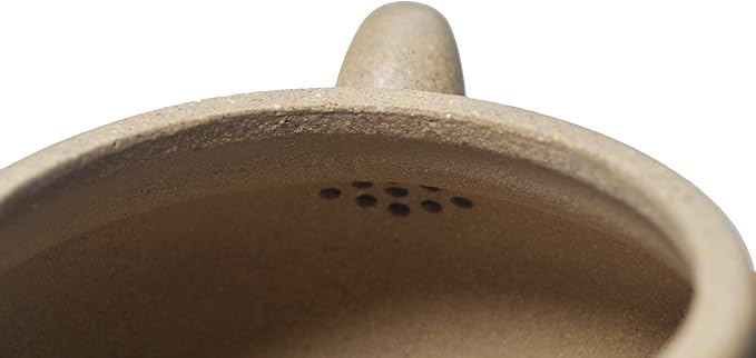 Clay Teapot 8.6oz Chinese zisha Tea Pot Genuine Purple Clay Teapots Fanggu Infusers Loose Tea (Pea green grey)