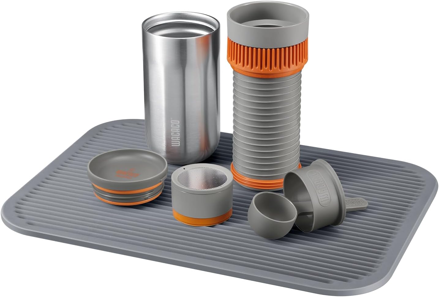 WACACO Coffee Mat, Multi-purpose Drying Mat and Tamping Mat, Made of Food-grade Silicone Grey (9.84