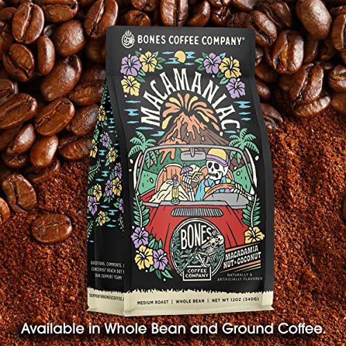 Macamaniac Macadamia and Coconut Flavored Coffee (12 Ounce)