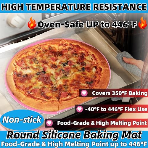Silicone Baking Mat Cake Mat Silicone Cake Mat Silicone Baking Mat with Measurements for CakeTurntable Stand Non