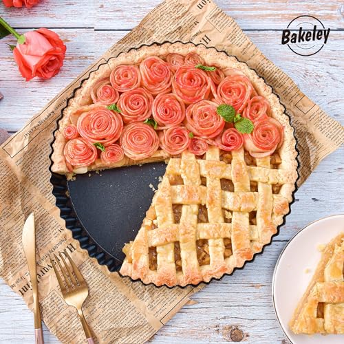 11 Inch Round Tart Pan with Loose Removable Bottom