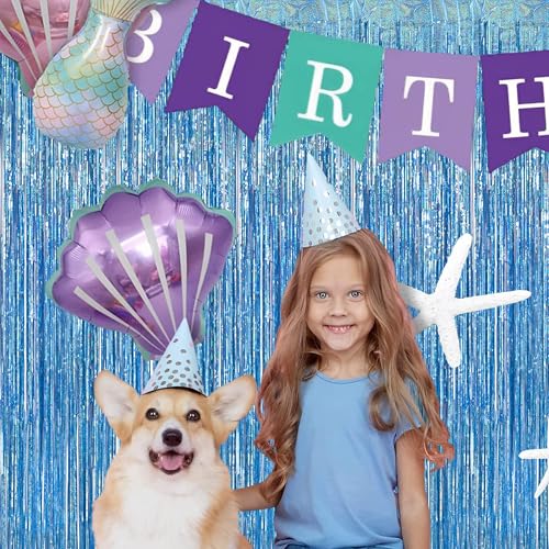 Light Blue Streamers Party Backdrop (2 Count)