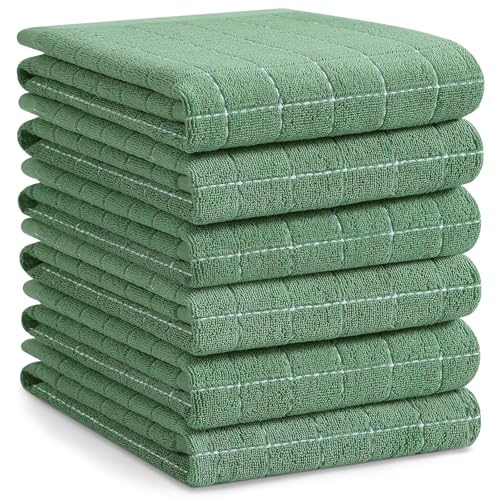 100% Cotton Terry Kitchen Towels (6 Count)