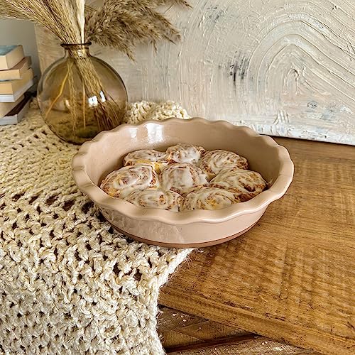 Mora Modern Farmhouse Style Ceramic Pie Pan (27.99 Count)