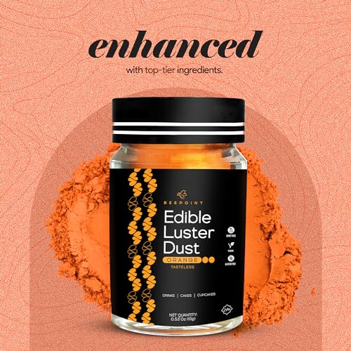 Orange Edible Luster Dust 15g