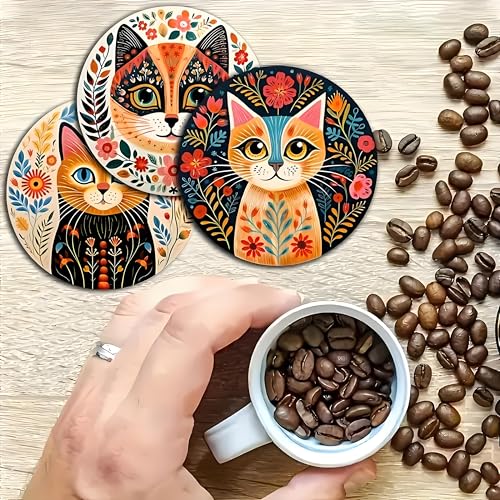 Wood Coasters Set of 6 (6 Count)
