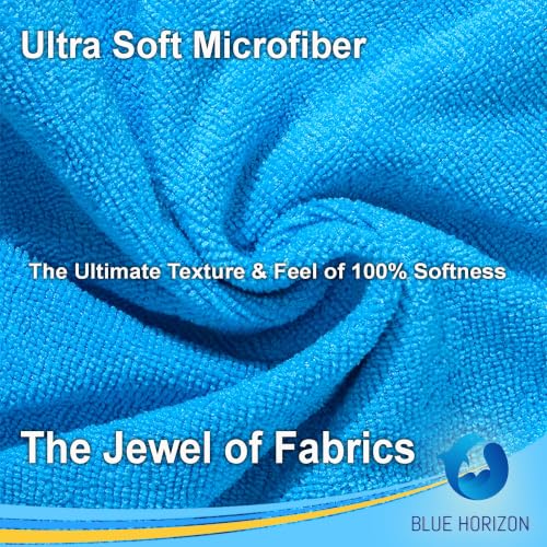 Blue Large Microfiber Cleaning Towels (36 Count)