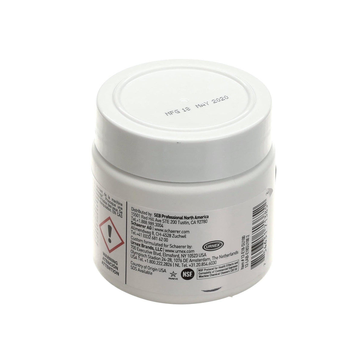 Front view of coffee machine cleaning tablets pack