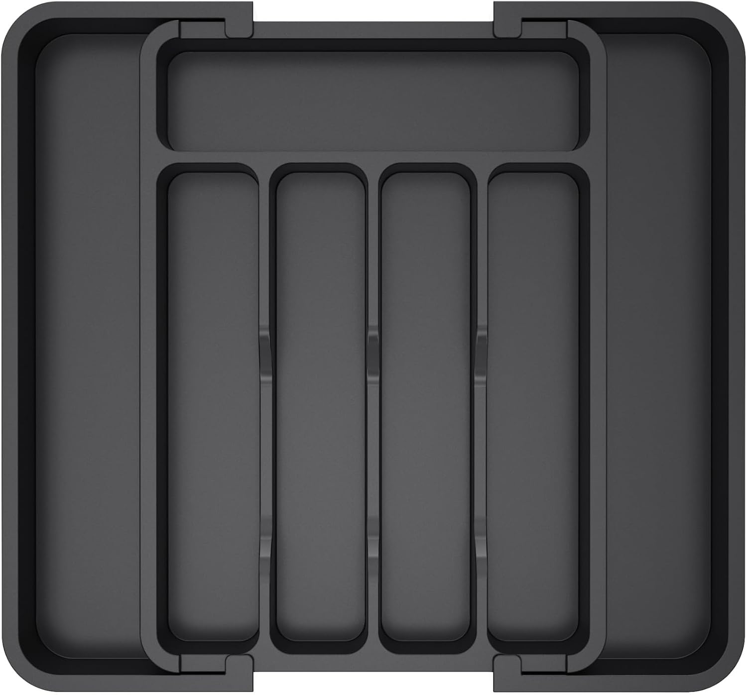 Lifewit Silverware Drawer Organizer, Expandable Utensil Tray for Kitchen, BPA Free Flatware and Cutlery Holder, Adjustable Plastic Storage for Spoons Forks Knives, 8.5