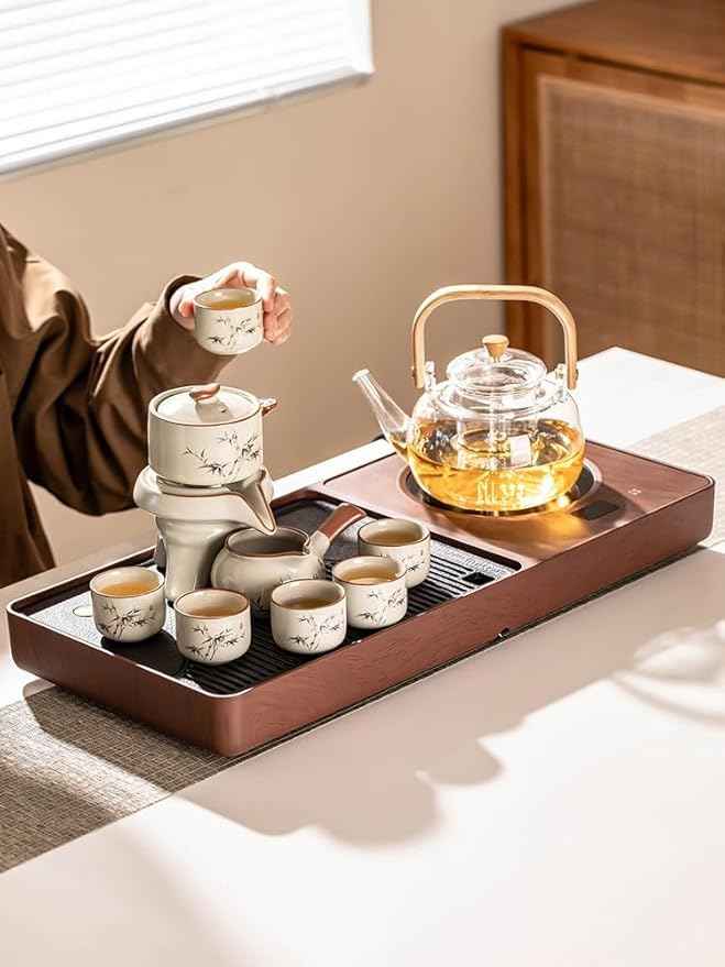Fully Automatic Tea Tray Set, Electric Kettle and Brewing Station-suit6