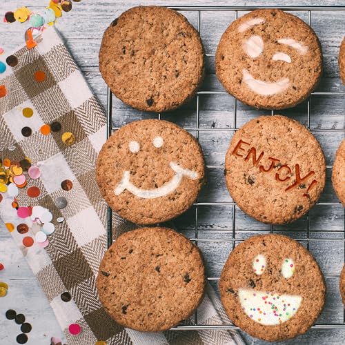 Coffee Stencils and Cookies Decoration 14Pcs 2.8”x2.8” and 4.3”x4.3” (14 Count)