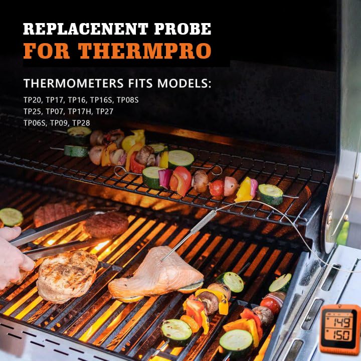 Meat Probe Replacement for Thermopro Thermometer TP04 TP06 etc (2 Count)
