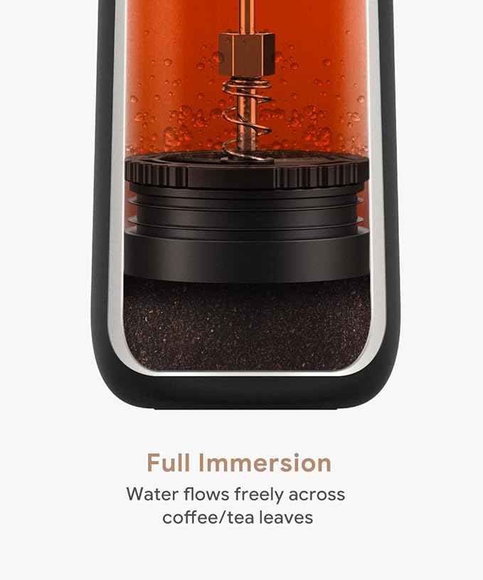 BENFUCHEN Portable French Press Coffee Maker Car-Go Vacuum Insulated Bottle, Travel French Coffee Maker With Unique Filter Stainless Steel Tea/Coffee Mug For Camping, 320ML