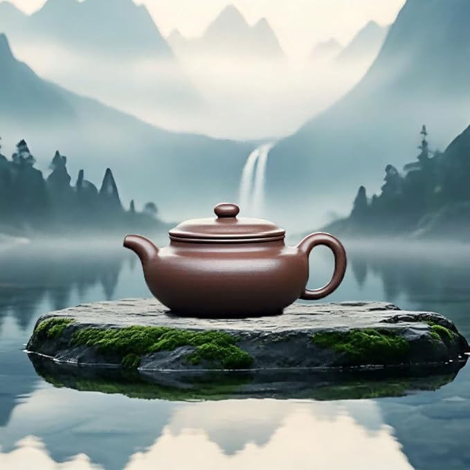 Purple Clay Teapot, Yixing Zisha Teapot, 220ml Traditional Chinese Tea Pot, Handmade Clay Tea Kettle