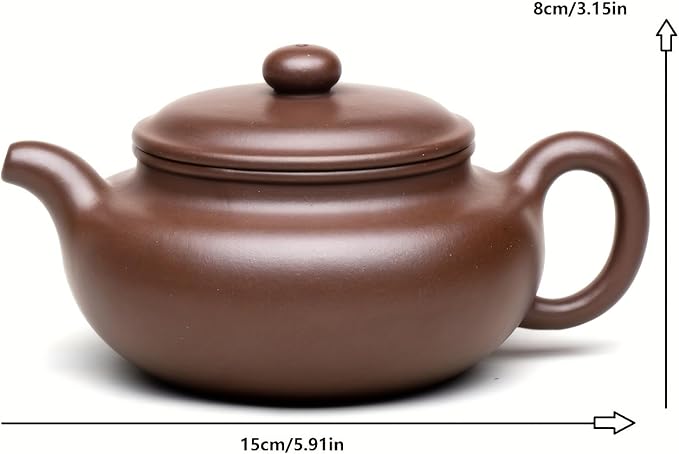 Purple Clay Teapot, Yixing Zisha Teapot, 220ml Traditional Chinese Tea Pot, Handmade Clay Tea Kettle