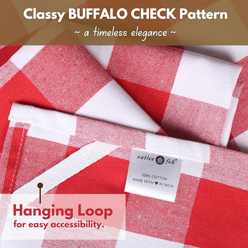 4 Pack Kitchen Towel with Hanging Loop 16x26 inches