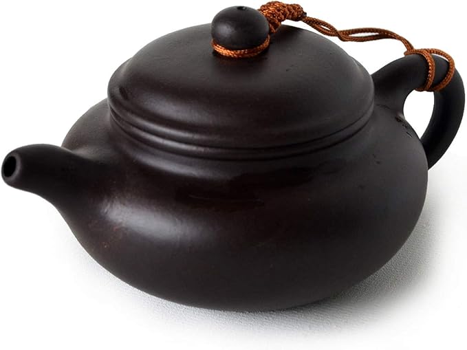 Teapot 8.6oz Chinese Gongfu Tea Genuine Black Clay Zisha Classics Pot Infusers Tea