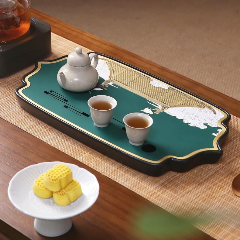 Tea Set Chinese Style Water Storage Copper Tea Tray Home Dry Brewing Table