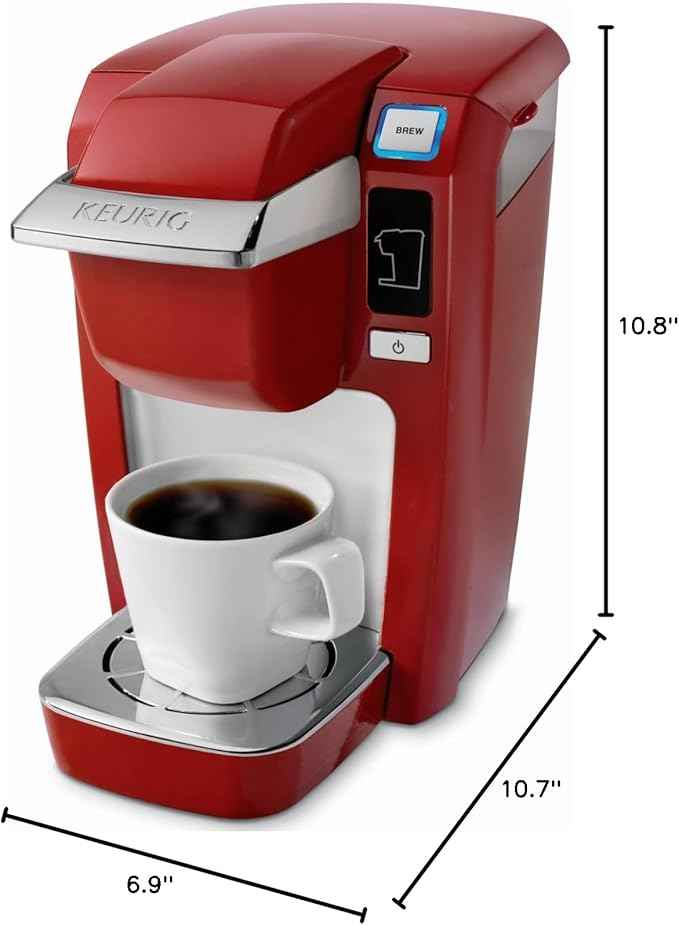 Keurig K15 Mini Plus Brewing System, Chili Red
