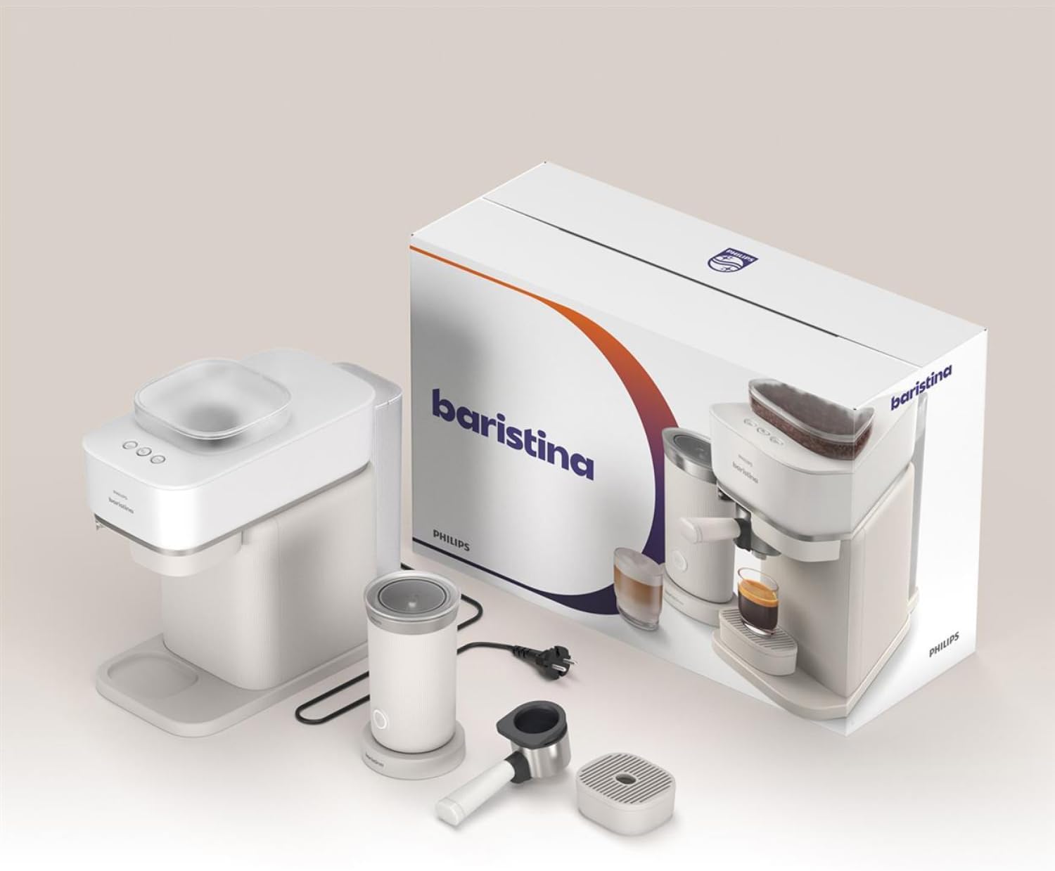 Baristina Espresso Machine & Milk Frother Bundle