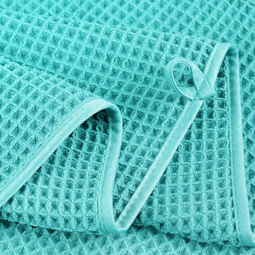 430 GSM Poly Blend Microfiber Quick Dry Waffle Bath Towel (4 Count)