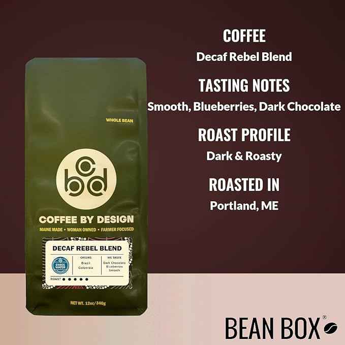 Bean Box Coffee Sampler - Decaf Roast, 3-Pack, Freshly Ground, Gourmet Coffee