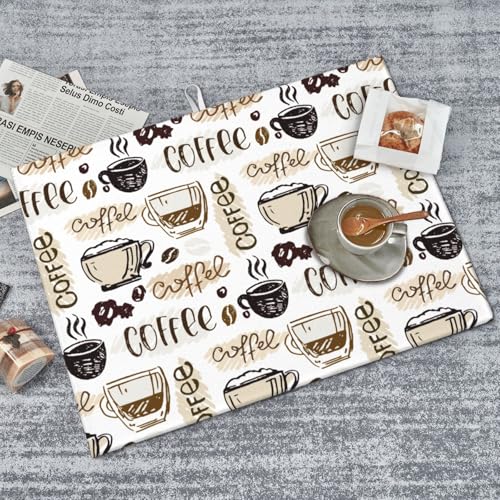 Coffee Dish Drying Mat 18 x 24 Inch