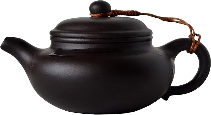 Teapot 8.6oz Chinese Gongfu Tea Genuine Black Clay Zisha Classics Pot Infusers Tea